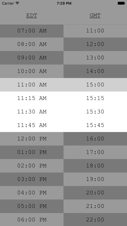 TimeTable - UTC/Time Zone Tool screenshot-4