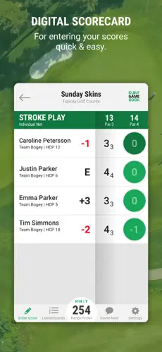 Capture 1 Golf GameBook - Best Golf App iphone