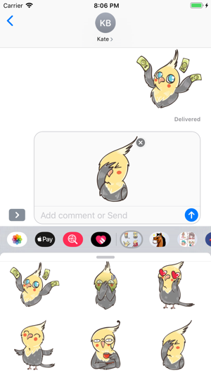 ParrotMoji - Parrot Stickers(圖7)-速報App