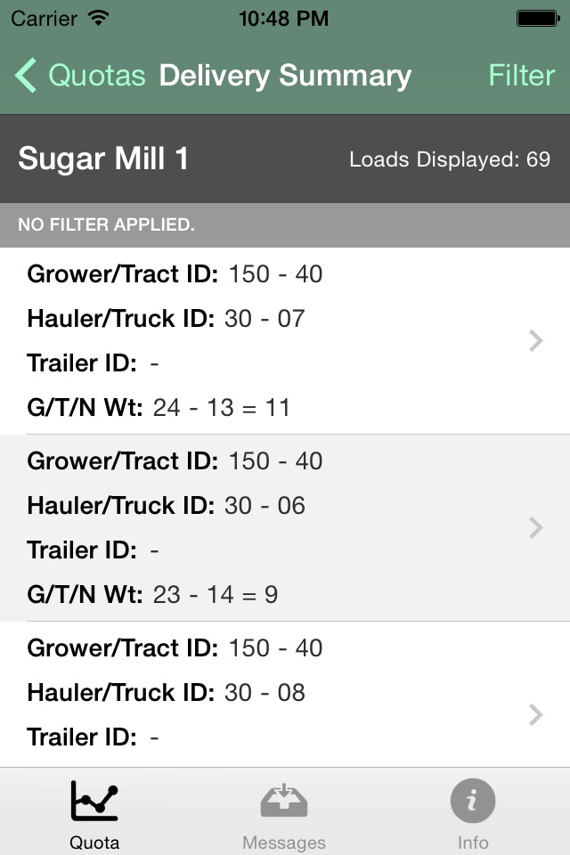 Cane Scale Data screenshot 3