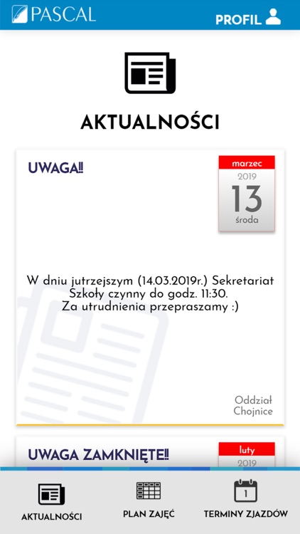 PASCAL - Szkoły za darmo!