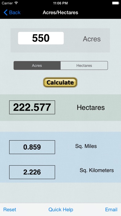 Hectare, Miles, Kilometers, & Roofing Converter Screenshot 4