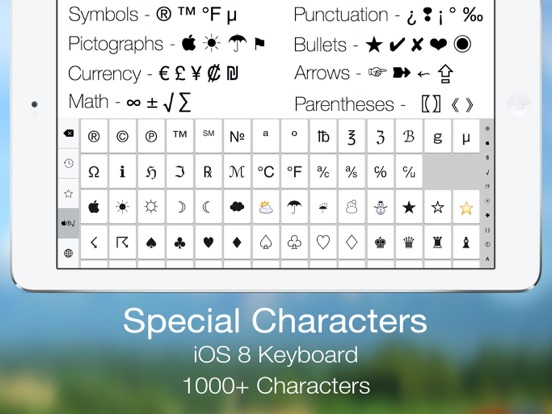 Special Characters++ Screenshots
