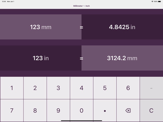 Millimeters To Inches On The App Store