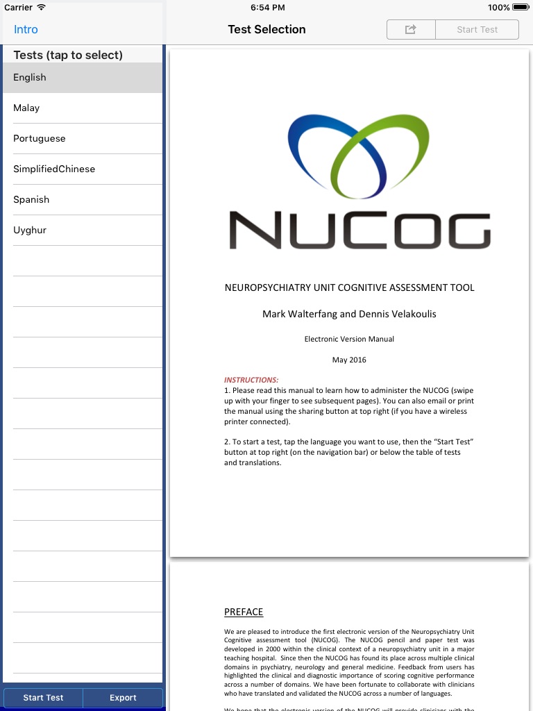 NuCog screenshot 2