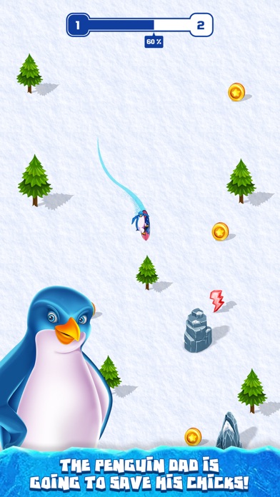 Penguin Snow Surfing screenshot 4