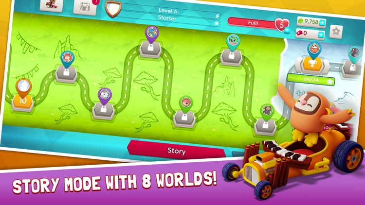 Starlit On Wheels: Super Kart screenshot-3