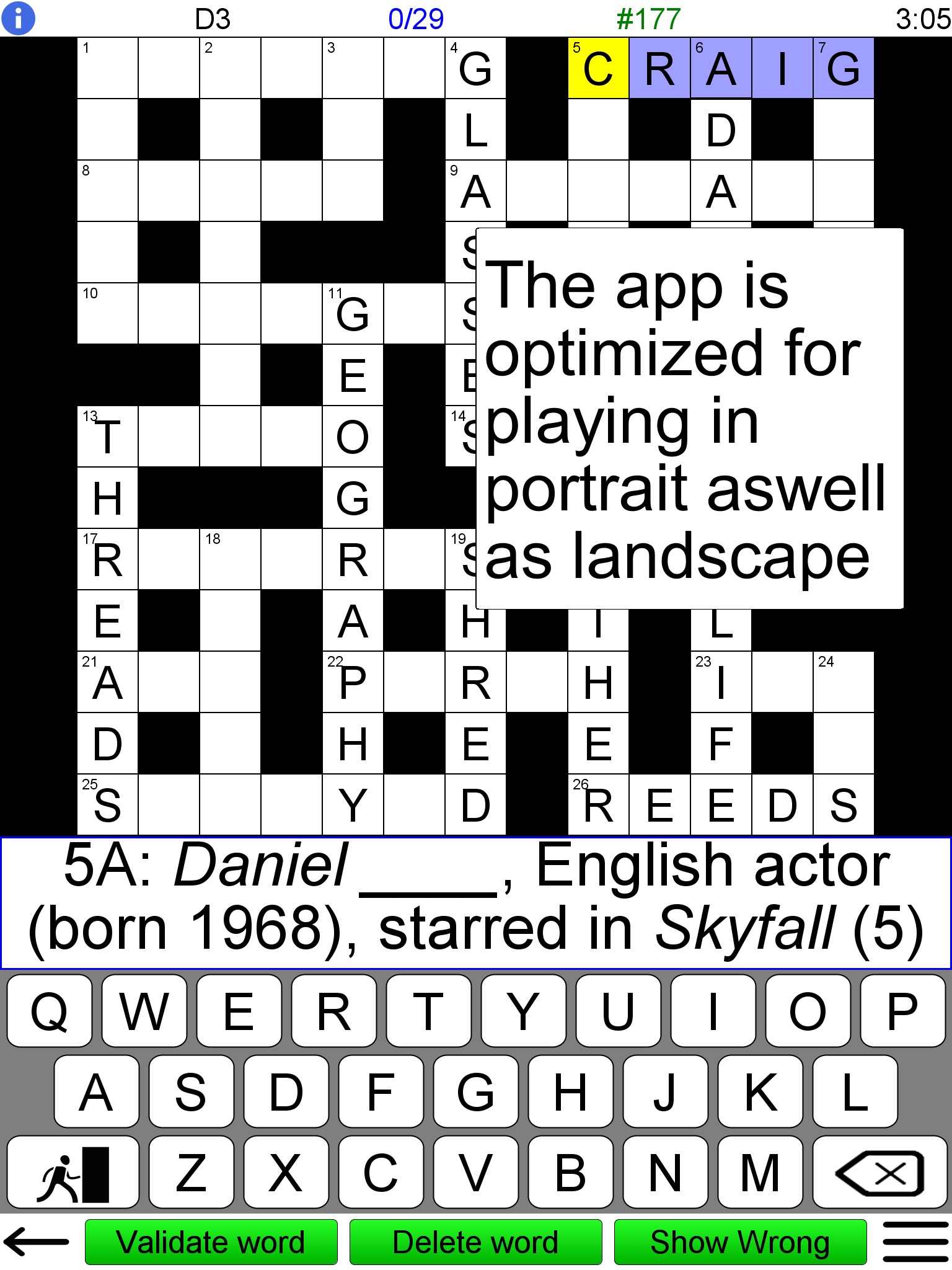 Crossword Unlimited + screenshot 4