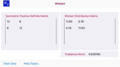 How to cancel & delete Wishart Distribution Matrix from iphone & ipad 1