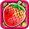 Collect strawberries by grouping three adjacent and similar plants to upgrade them