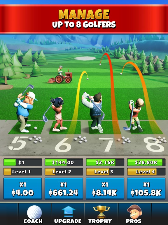 Idle Golf Tycoon iPad app afbeelding 1