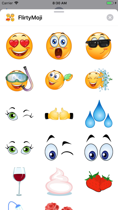 Screenshot #3 pour FlirtyMoji - Flirting Emojis
