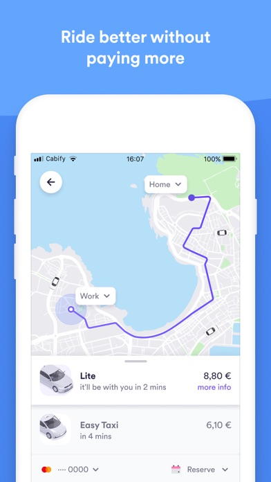 Easy Taxi, a Cabify app screenshot 3