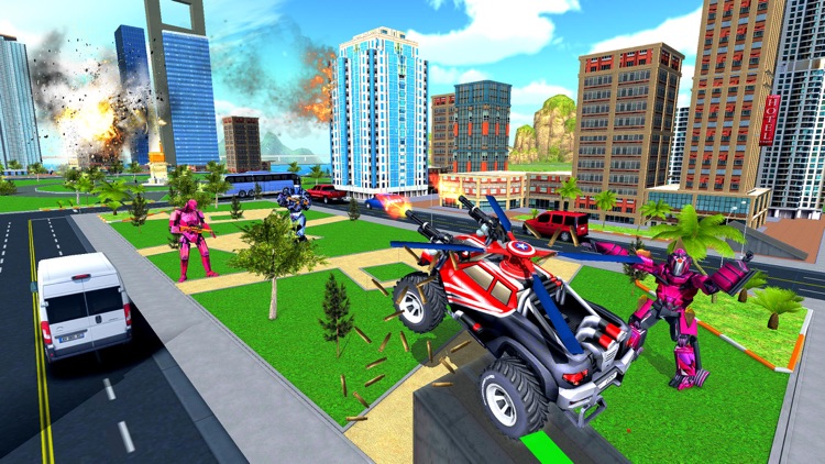 War Robots Flying Car Shooting