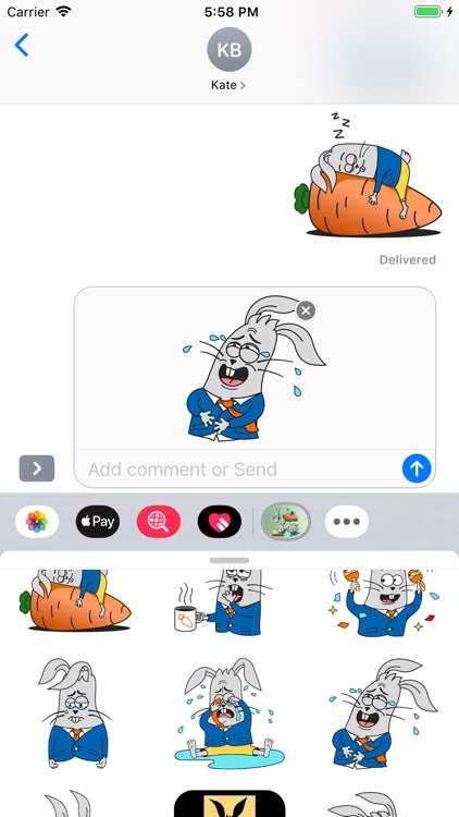 Rabbit Stickers - Bunny Emojis screenshot-3