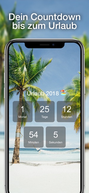 Countdown zum Urlaub - Holiday