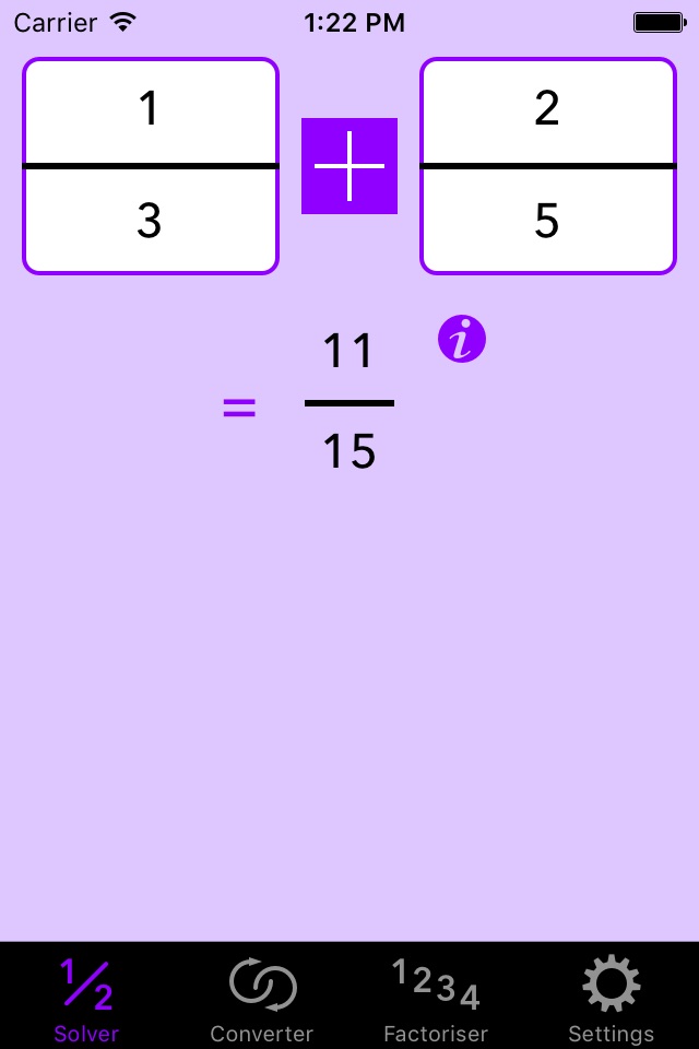 Fraction Help Calculator screenshot 3
