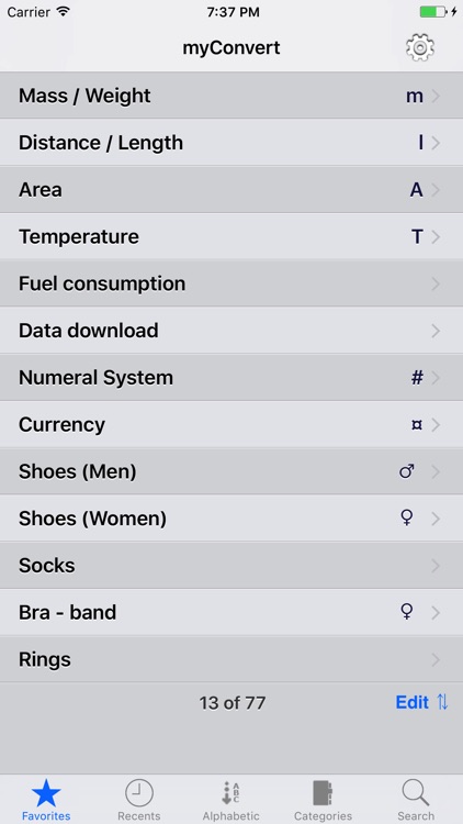 myConvert - unit converter