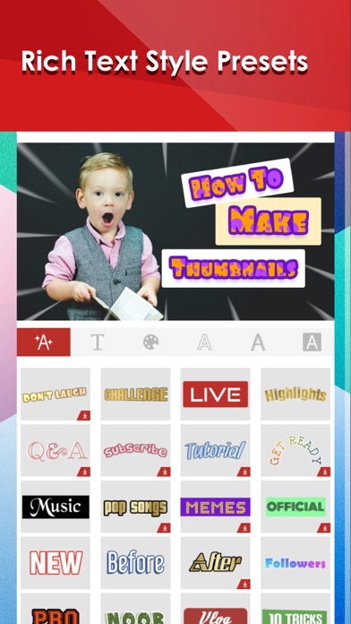 Thumbnail Maker for YT Studio Screenshot on iOS