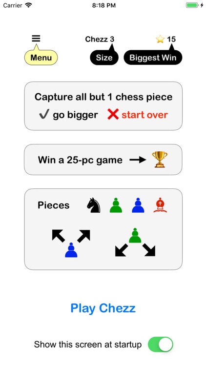 Chezz: The CHEss puZZle