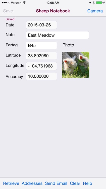 Sheep Notebook for iPhone