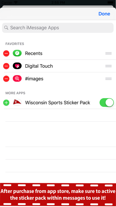 How to cancel & delete Wisconsin Sports Sticker Pack from iphone & ipad 3