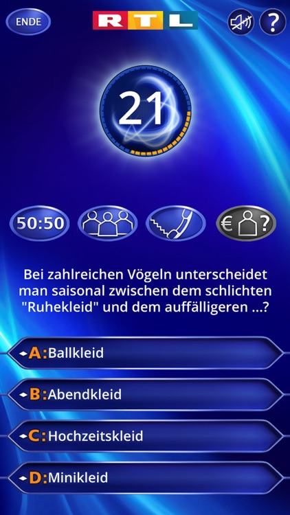 Wer wird Millionär? Training