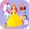 With the White Horse Princess you can easily create magic of your very own by dressing your princess up in her royal outfits
