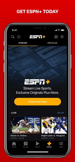 ESPN: Live Sports & Scores app screenshot