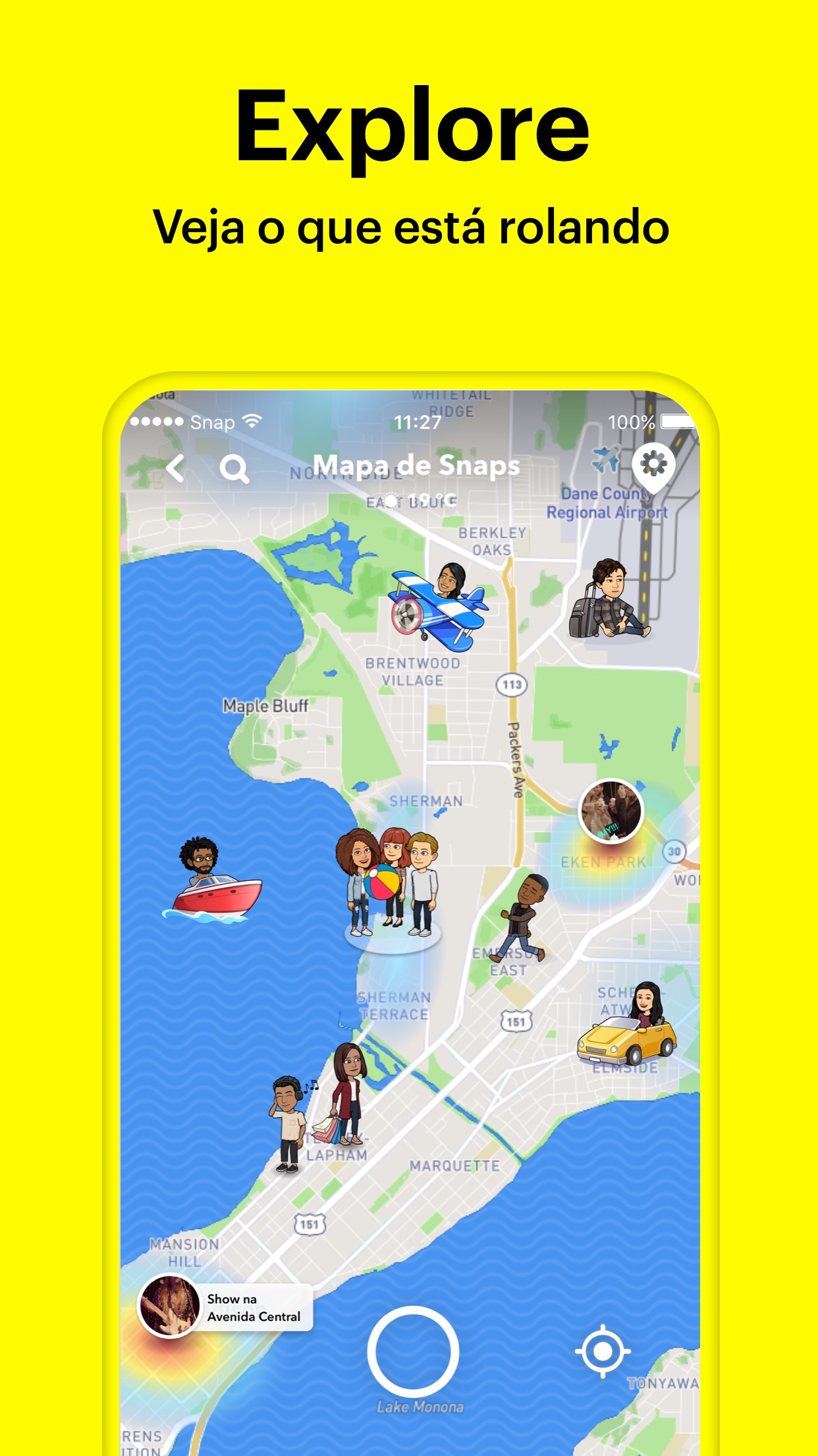 Screenshot do app Snapchat