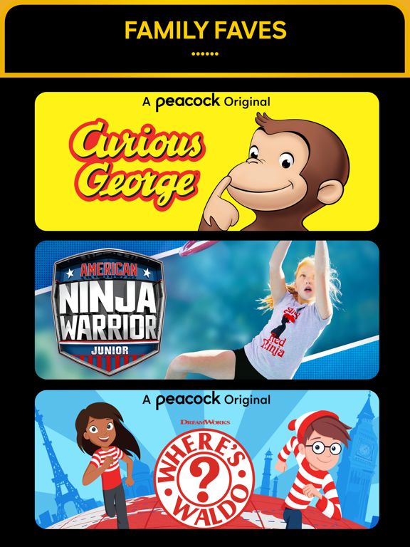 iPad Image of Peacock TV