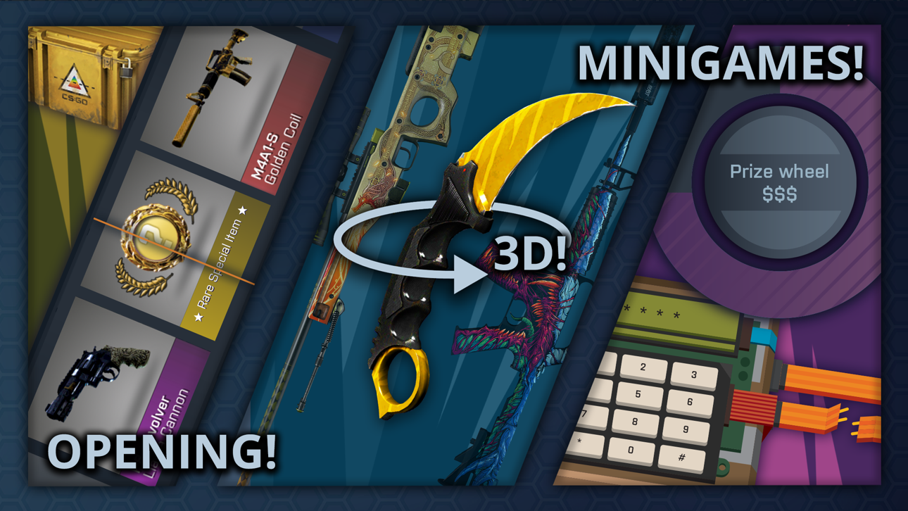 Case Opener - skins simulator Hack screenshot 1 - iOS game interface