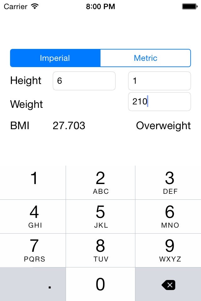 BMI Calc - Body Mass Index screenshot 2