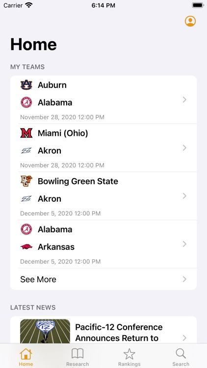 College Football Database screenshot-0