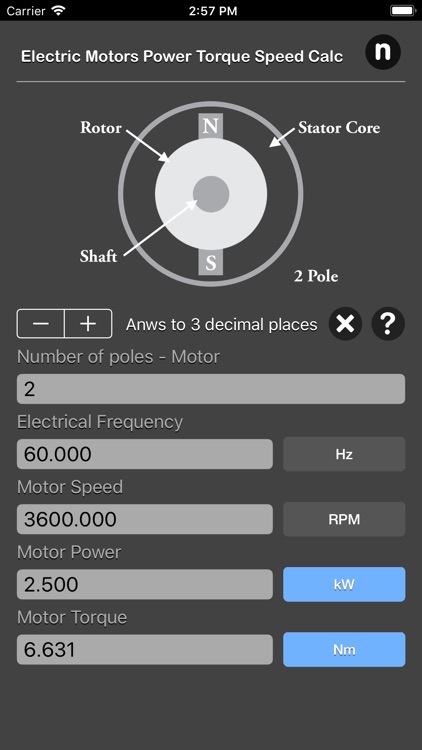 Electric Motors Speed Calc screenshot-4
