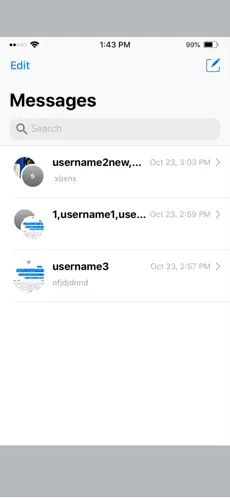 Captura de Pantalla 1 MeMi Message iphone