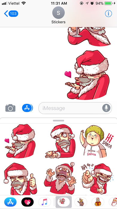 Christmas Santa - Xmas Sticker screenshot 2