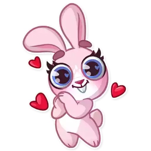 Female rabbit Stickers icon