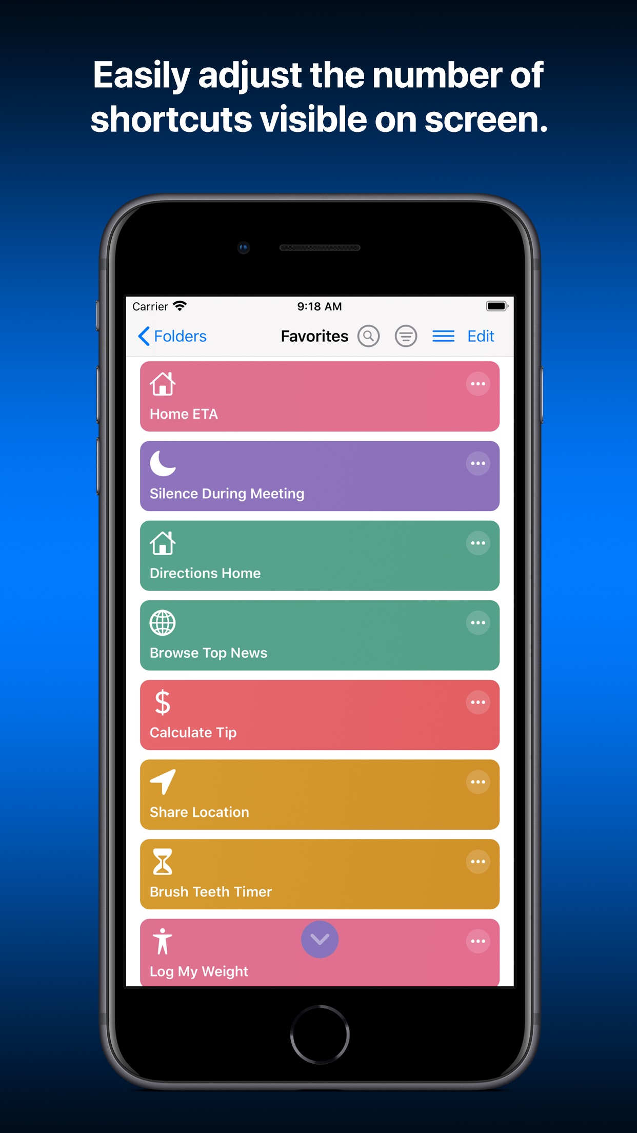 Screenshot do app LaunchCuts