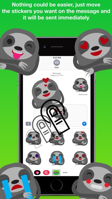 Sloth Stickers Pro screenshot 2