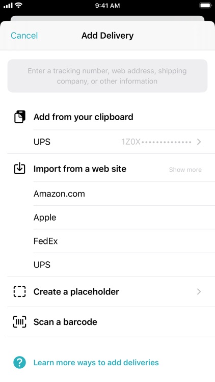 Deliveries: a package tracker screenshot-3