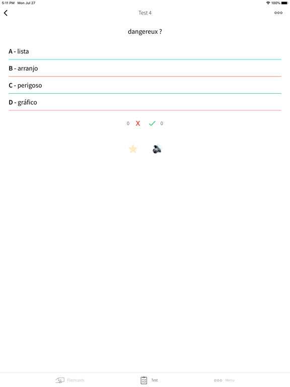 Learn Portuguese French Words screenshot 4