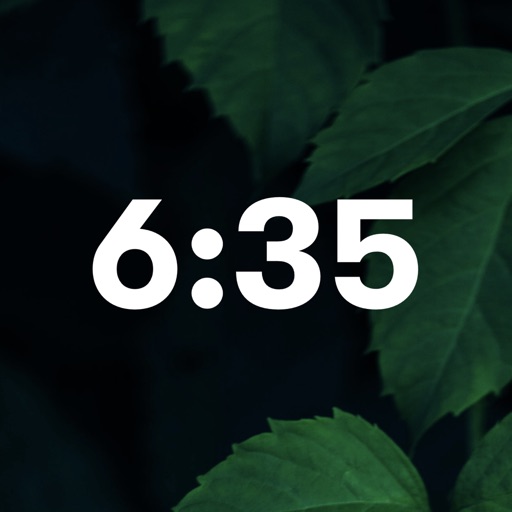 Nature Clock Widget iOS App
