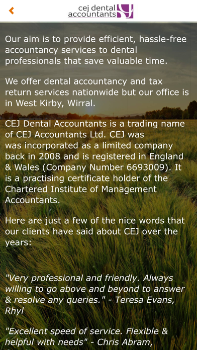 CEJ Dental Accountants screenshot 2