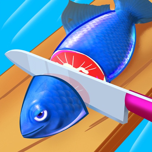 Fish Cutting 3D icon