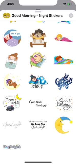 Good Morning - Night Stickers(圖3)-速報App