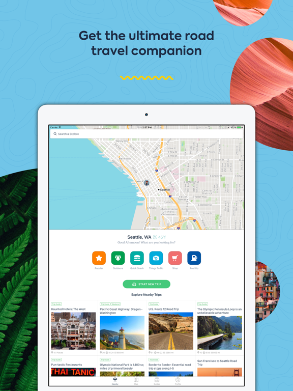 Roadtrippers - Maps Built for Travelers screenshot