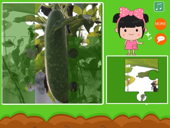 丫丫拼图认蔬菜