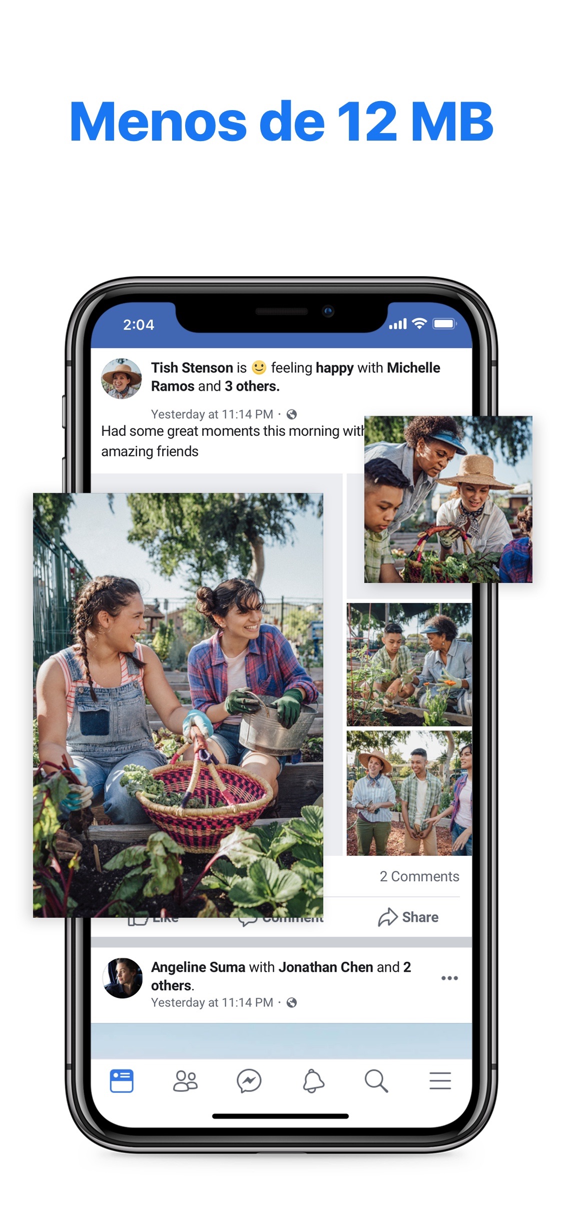Screenshot do app Facebook Lite