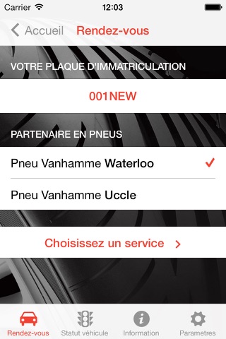 Screenshot of Pneu Vanhamme